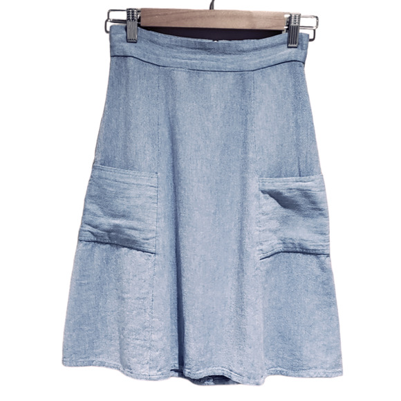 Mata Traders Skirt Chambray Twee - Picture 1 of 7